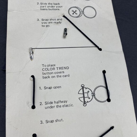 Vintage Set of 6 Cow Button Covers Black White Pink Wood NEW Funny - Picture 13 of 14